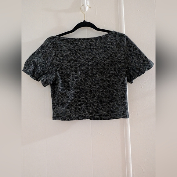 Wild Fable Black and White Polka Dot Blouse - Picture 3 of 10